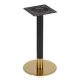 Round Cast Iron Table Base - Black & Gold