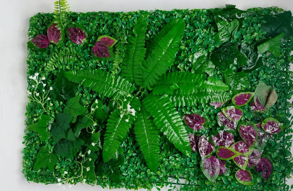 Artificial plant wall with customizable flowers and leaves 60x40cm - Image 8