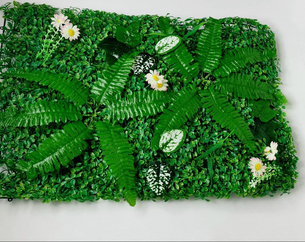 Artificial plant wall with customizable flowers and leaves 60x40cm - Image 8