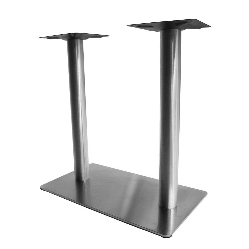 Silver Cast Iron Table Base