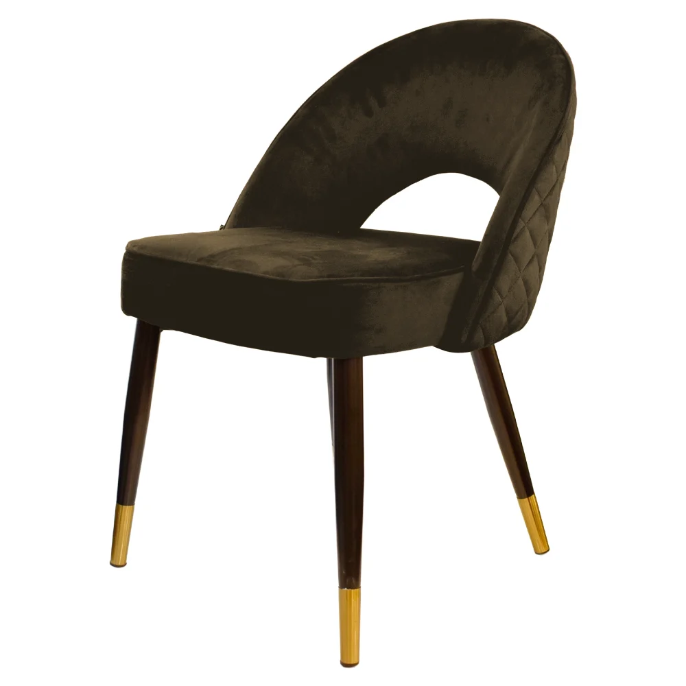 Clover Armless Chair Mocha