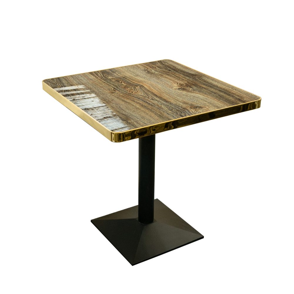 Marble Table Black Pyramid Base