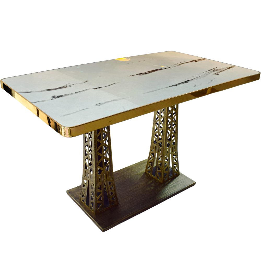 Marble Dining Table 4-6 Seat Ornate Base - Image 6