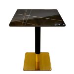 Square Marble Table 2-4 Seat