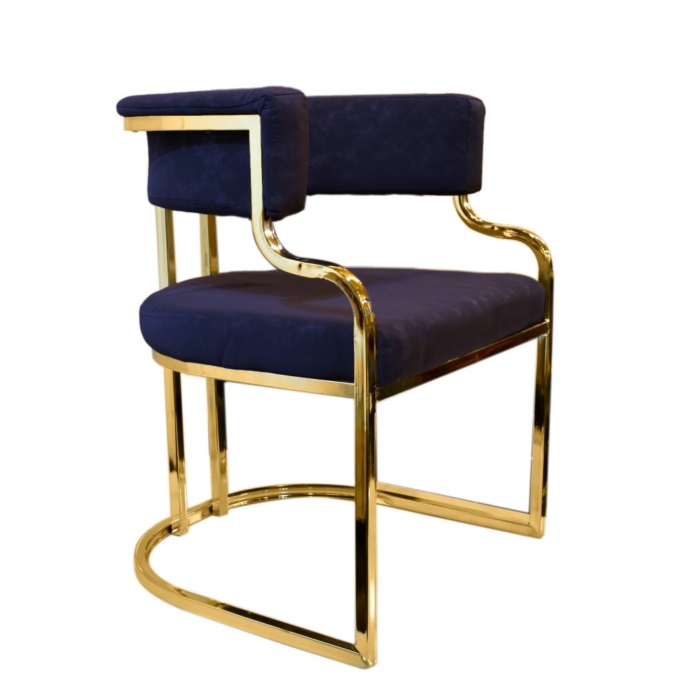 Suede Faux Leather Dining Chair