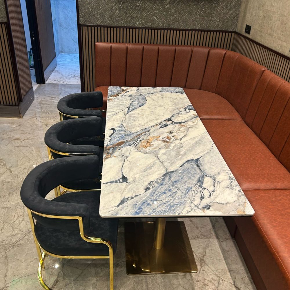 Suede Faux Leather Dining Chair for restaurants