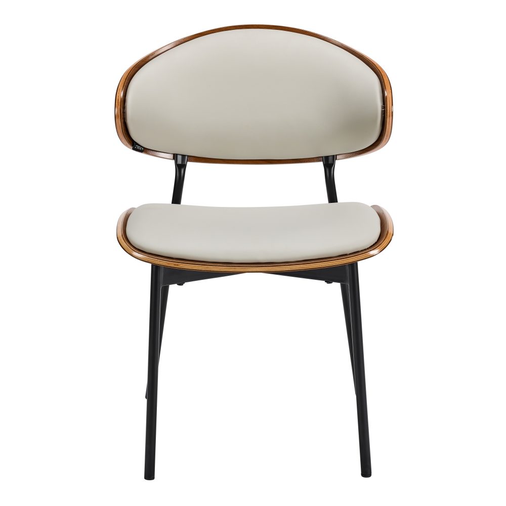 Cream Faux Leather Chair
