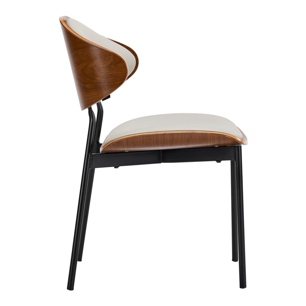 Cream Faux Leather Chair