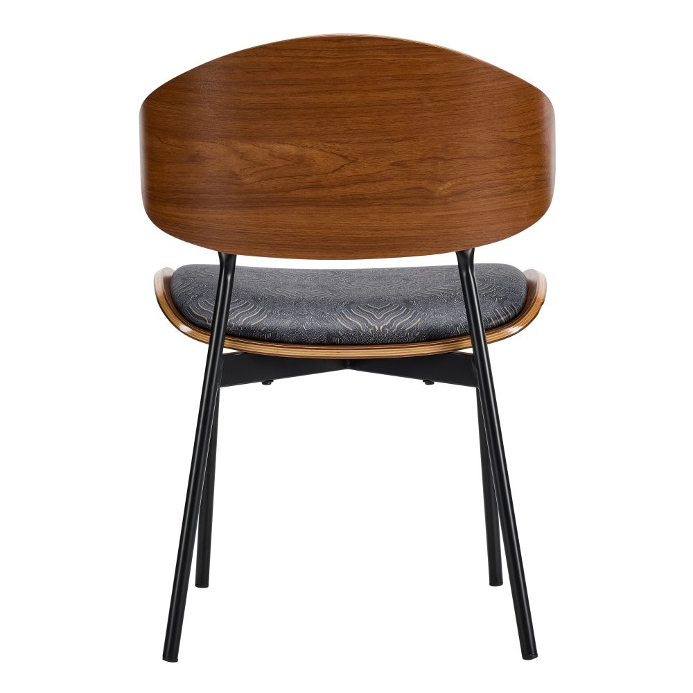 Blue Caramel Faux Leather Chair