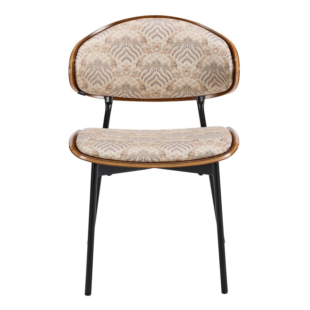 Cream Caramel Faux Leather Chair
