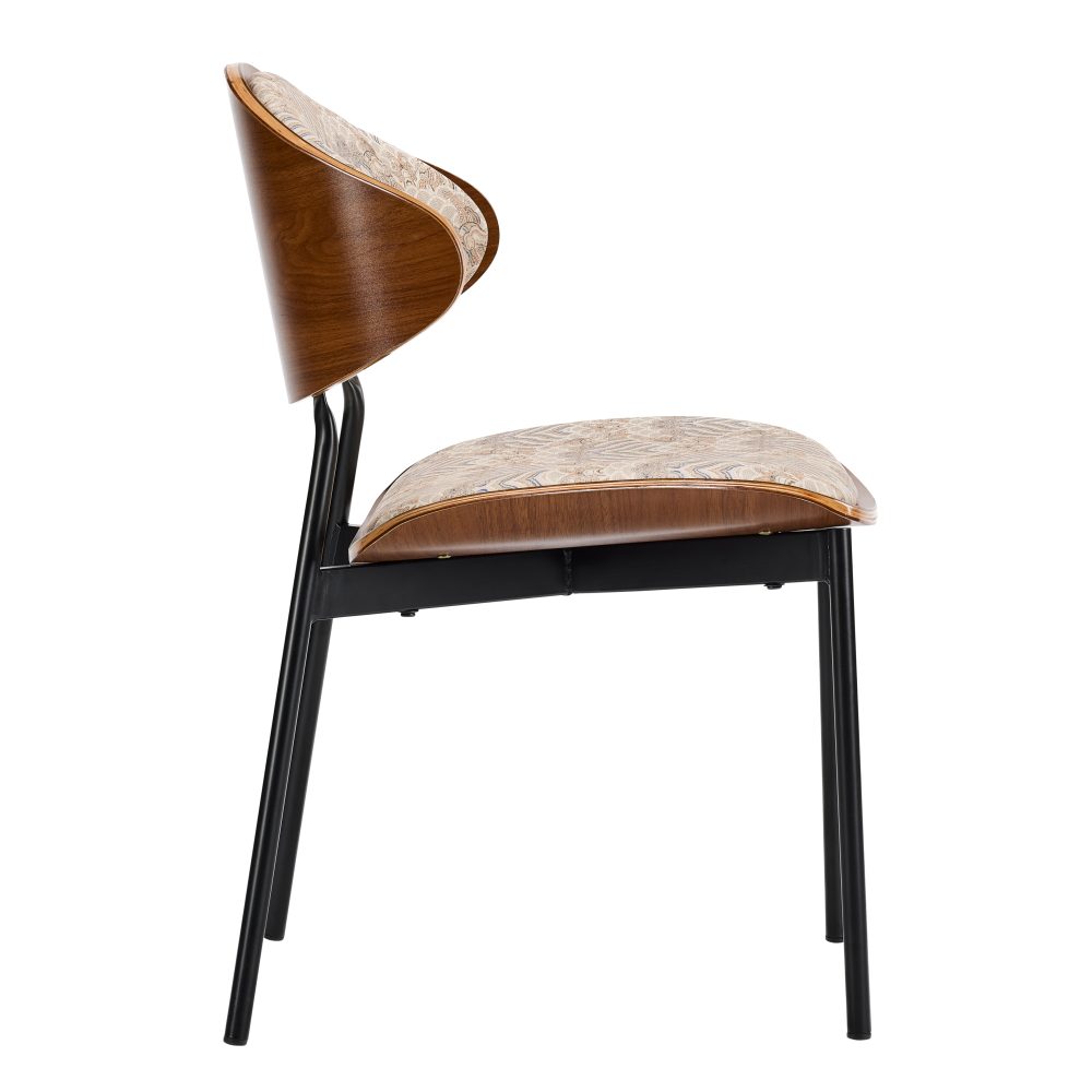 Cream Caramel Faux Leather Chair