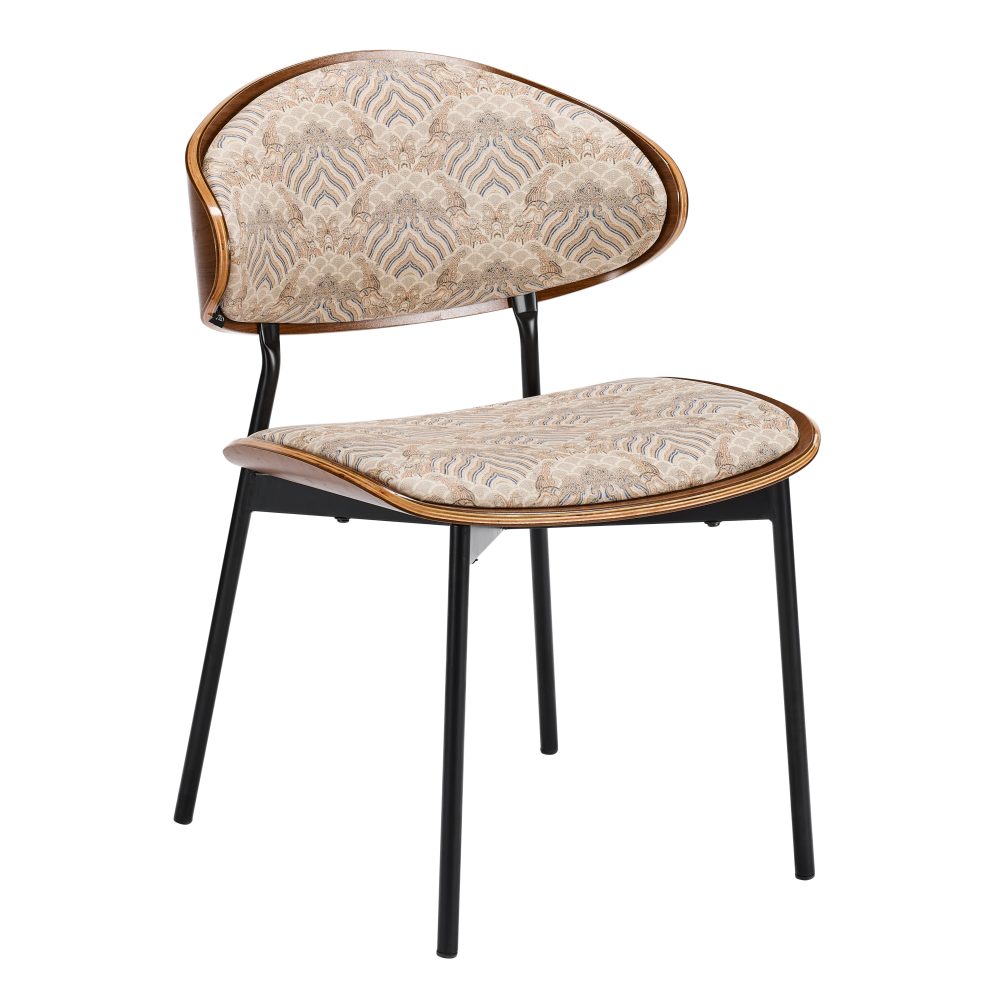Cream Caramel Faux Leather Chair