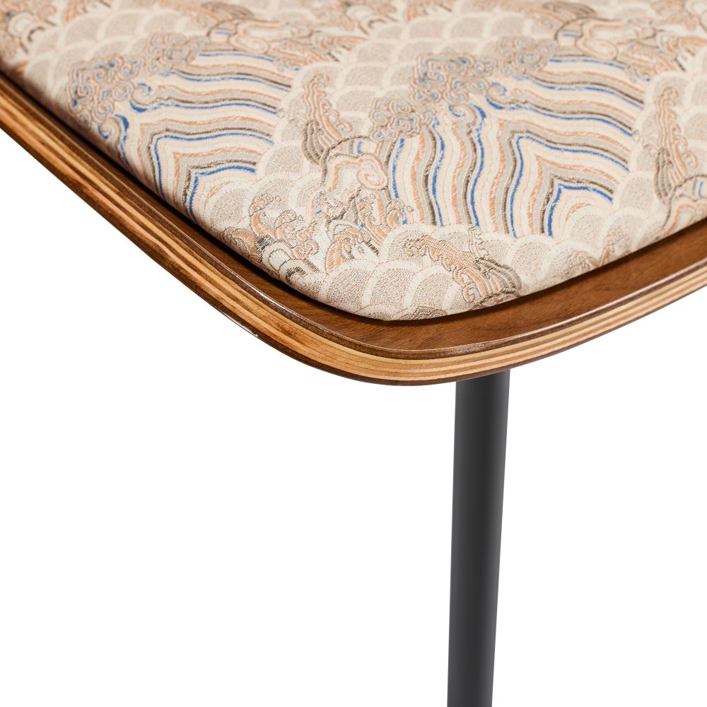 Cream Caramel Faux Leather Chair