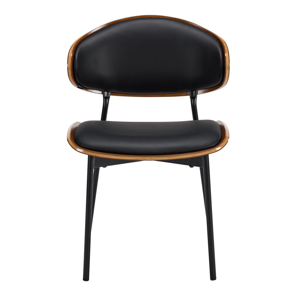 Black Faux Leather Chair
