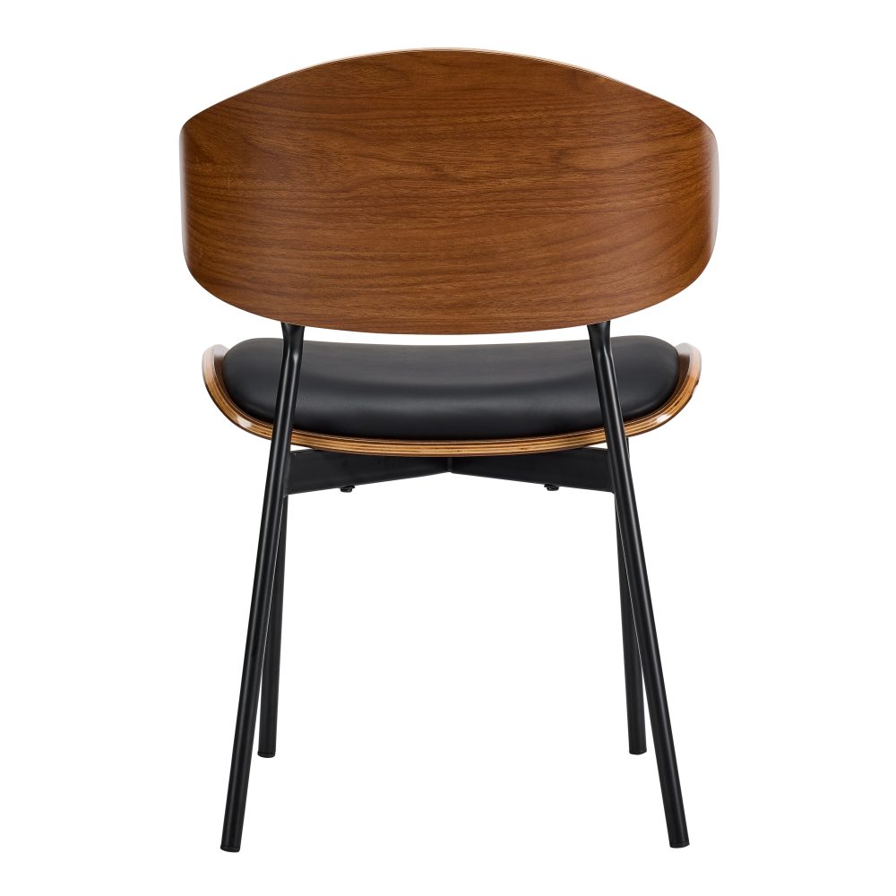 Black Faux Leather Chair