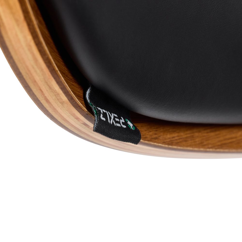 Black Faux Leather Chair