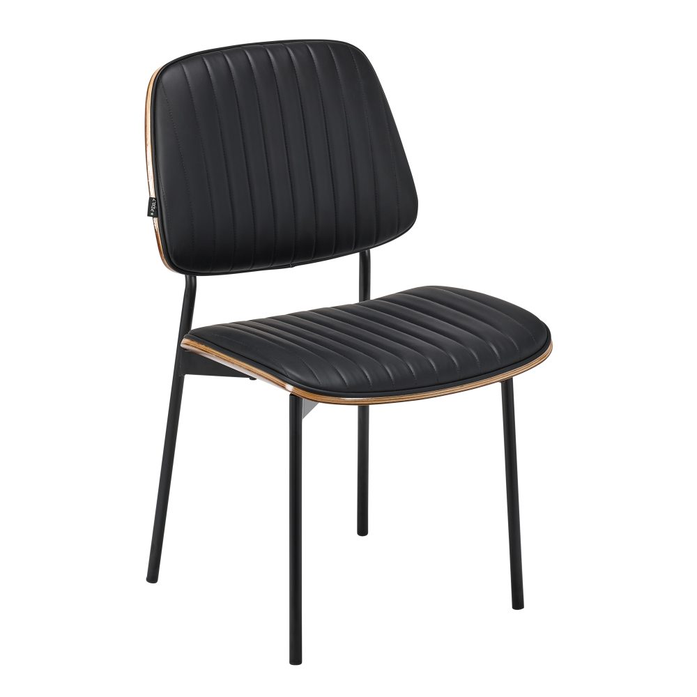 Contract Faux Leather Dining Chair side view for cafe