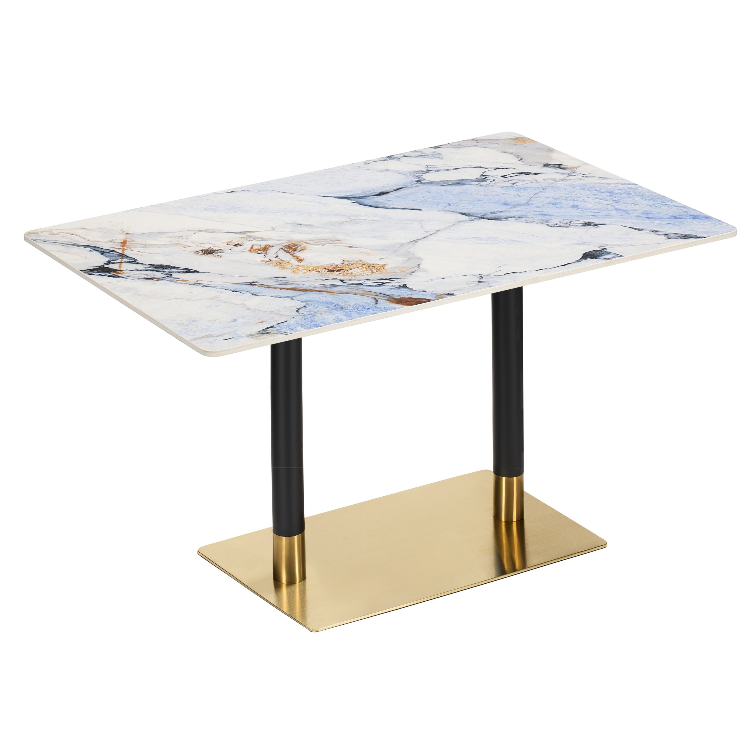 Ocean Blue Marble Hospitality Table - 4-8 Seater - Image 3