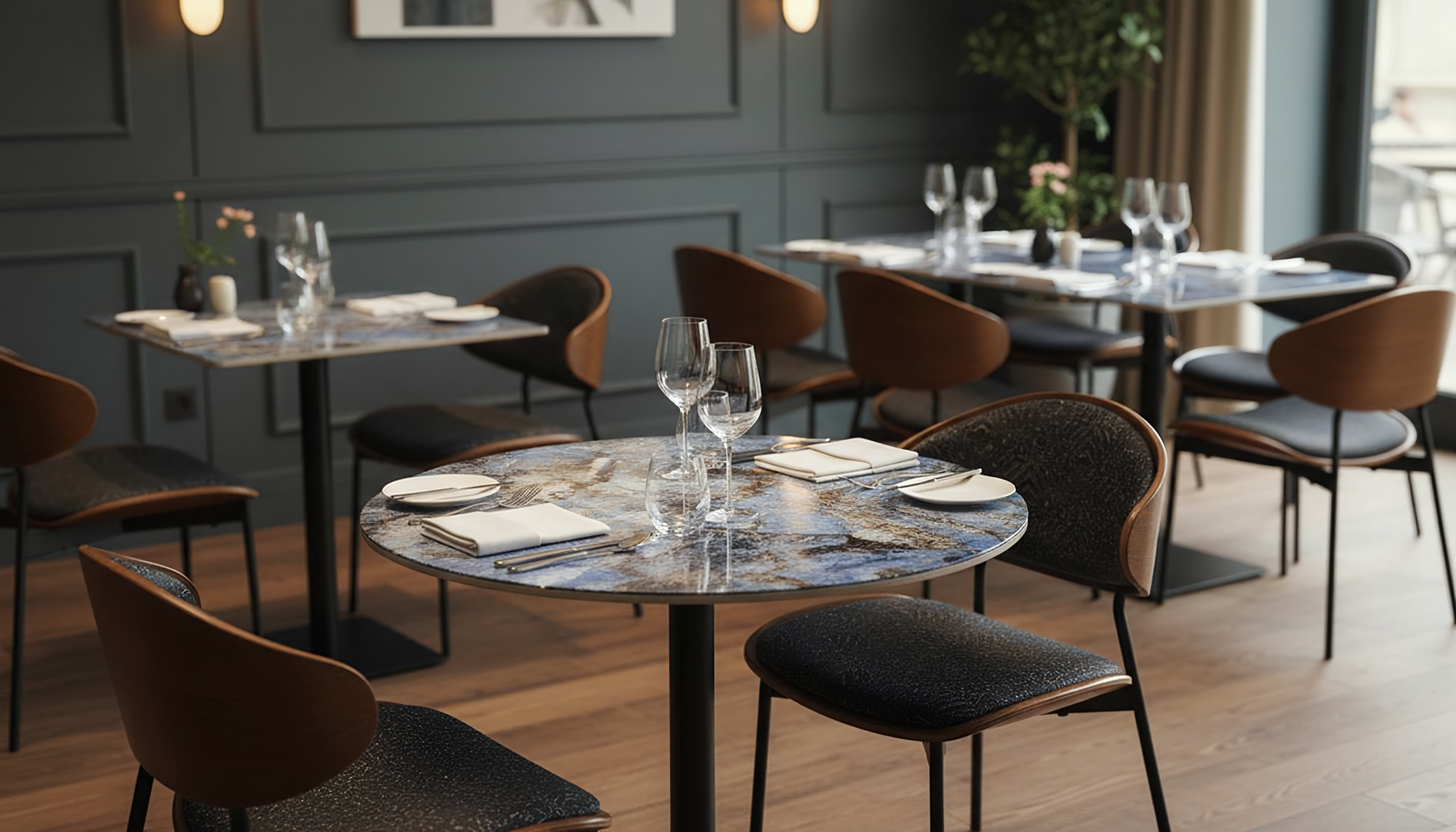 Contract Furniture for restaurant, bar, hotel and cafes.