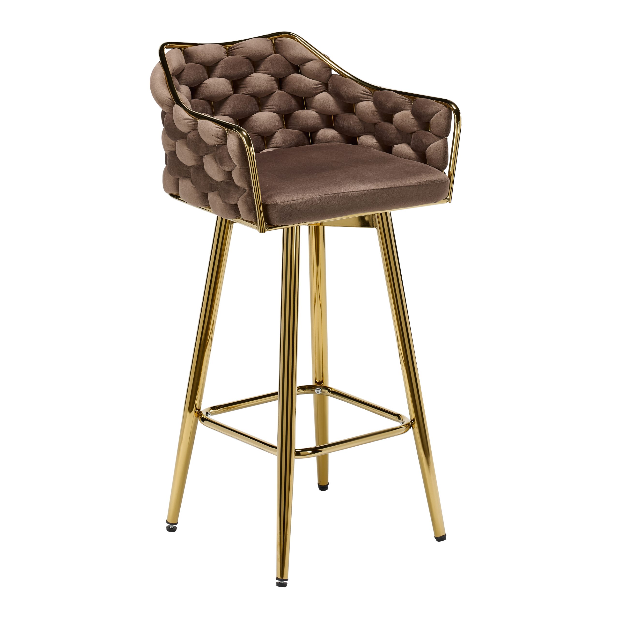 Brown bar stool made durable with maximum comfort. Built for bars, makeup chairs or dining mid counter in kitchens.