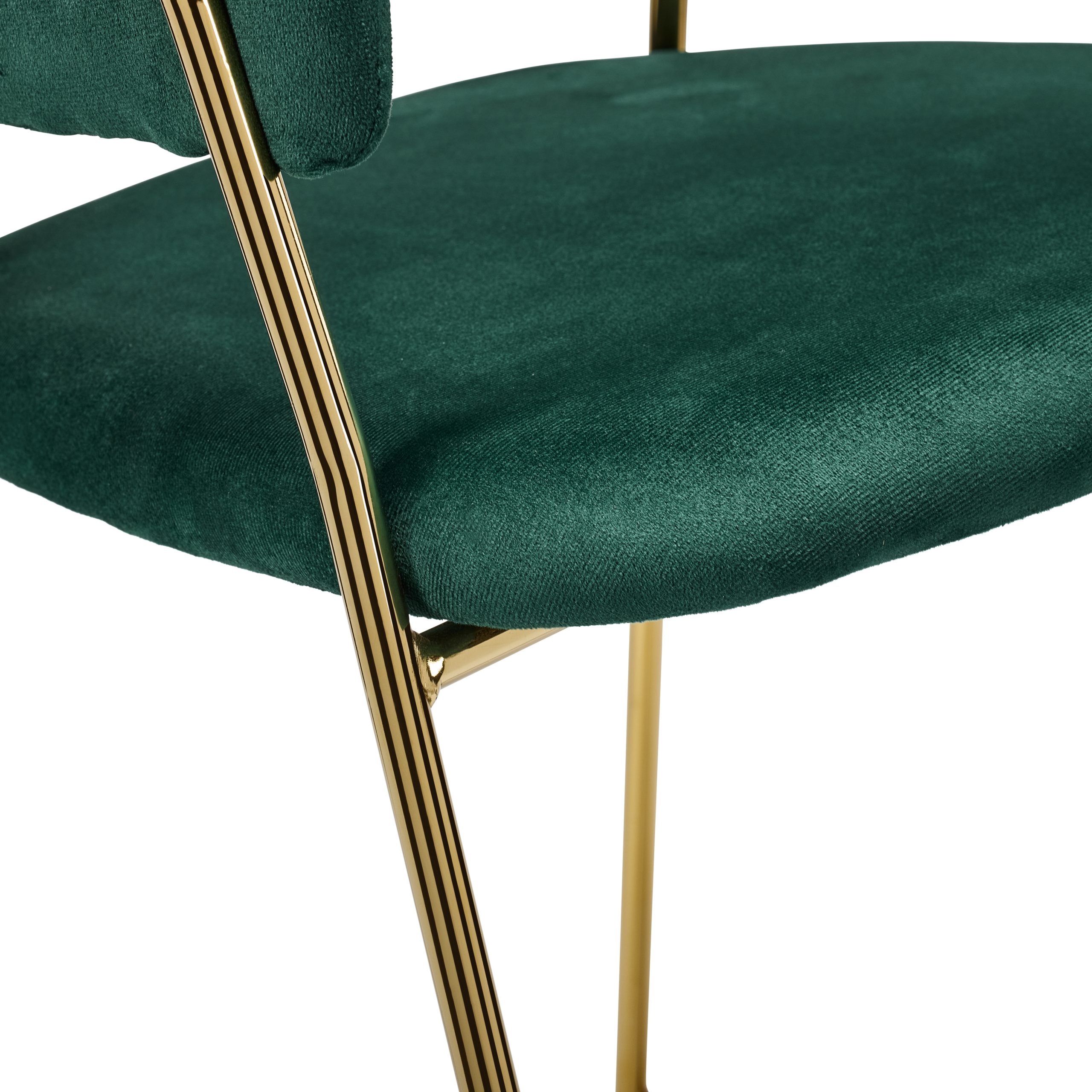 Green Velvet Bar Stool - Image 7