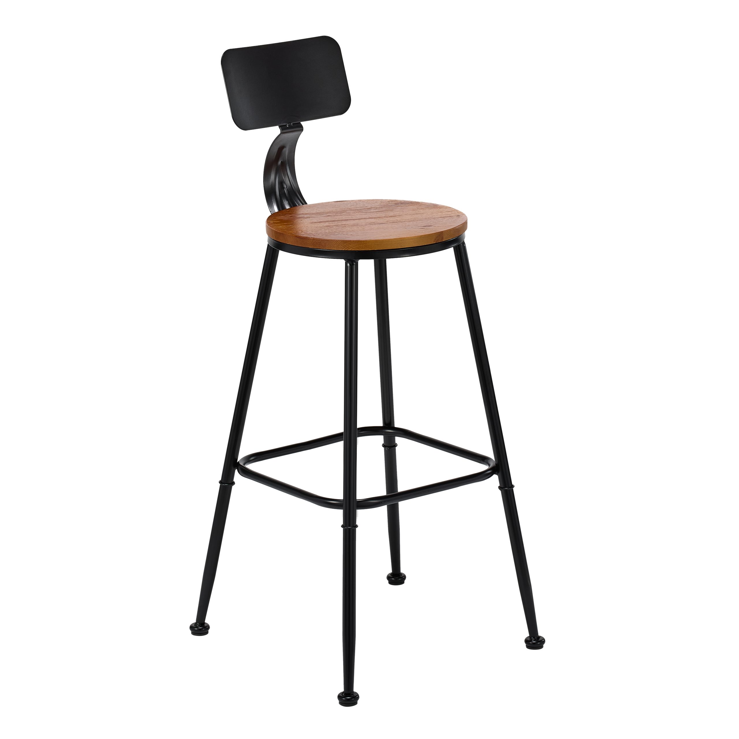 A sleek yet comfortable bar stool with a luxurious and expensive look.