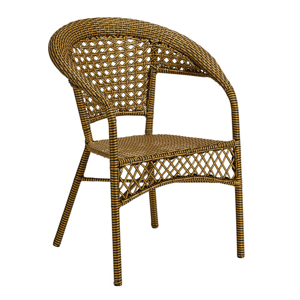 beautifully crafted woven outdoor chair, made specifically to last in any weather conditions.