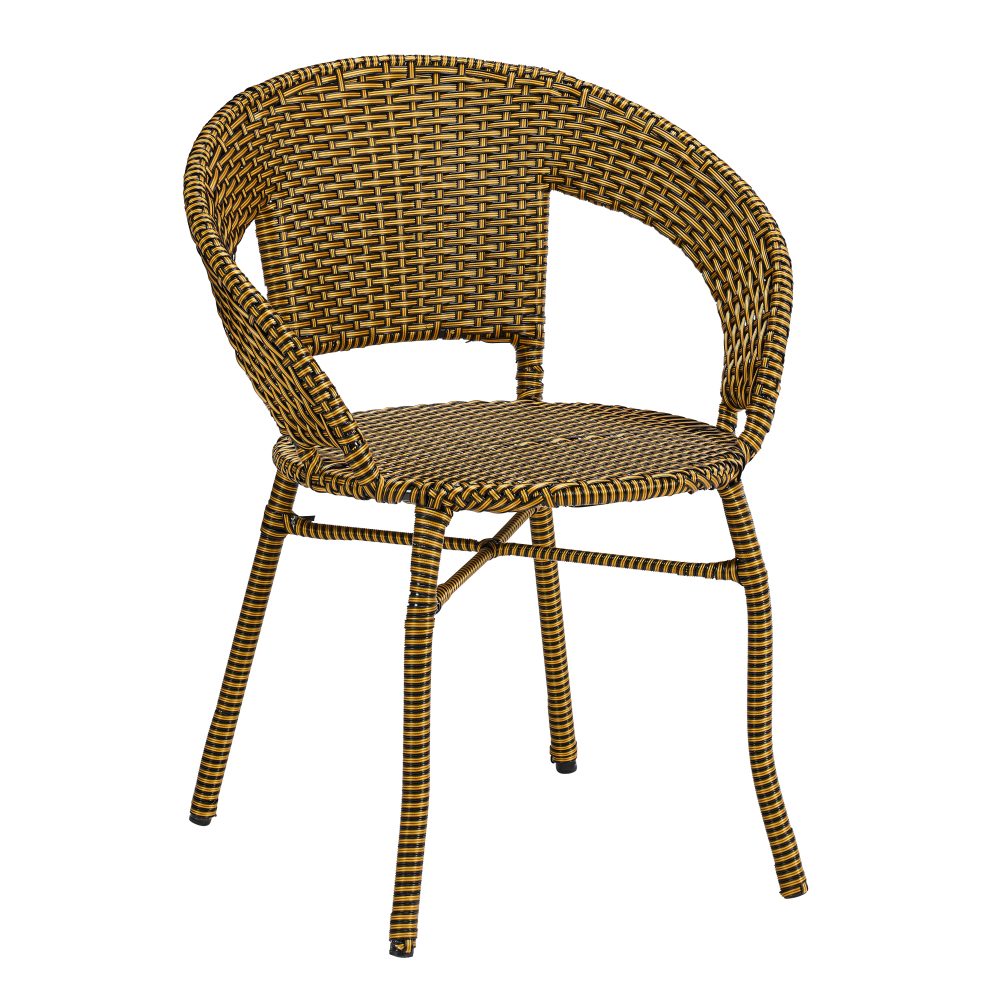 rounded woven chair, made for any outdoor environment while still offering great sleek design